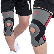 Load image into Gallery viewer, Grey Elastic Knee Support Brace