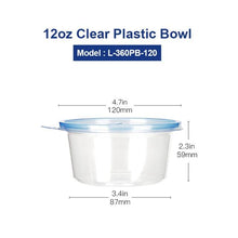 Load image into Gallery viewer, OTOR 50pcs 10oz 12oz 16oz  Plastic Bento Box
