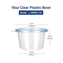Load image into Gallery viewer, OTOR 50pcs 10oz 12oz 16oz  Plastic Bento Box