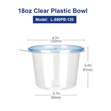 Load image into Gallery viewer, OTOR 50pcs 10oz 12oz 16oz  Plastic Bento Box