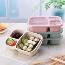 Load image into Gallery viewer, Picnic Wheat Straw Bento With Compartments