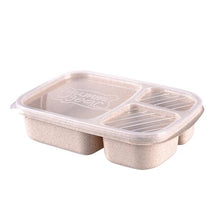Load image into Gallery viewer, Picnic Wheat Straw Bento With Compartments